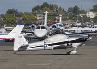 N913LD @ KCCR - Visiting Vans RV-4 with cockpit cover sitting with The Big Boys @ Buchanan Field, Concord, CA - by Steve Nation