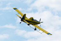 N887LA - N887LA completing a crop dusting pass in Cass County, Nebraska - by captpackrat