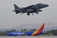 165592 @ KBOI - Departing RWY 10R. Note angle of front nozzle.
VMA-223 Bulldogs, Cherry point, NC.