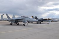 168928 @ KBOI - Parked on south GA ramp.  VFA-122 Flying Eagles, NAS Lemoore, CA. - by Gerald Howard