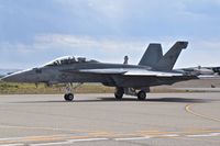 168928 @ KBOI - Taxiing to RWY 10R. VFA-122 Flying Eagles, NAS Lemoore, CA. - by Gerald Howard