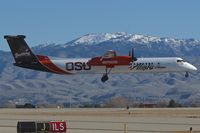 N440QX @ KBOI - Landing RWY 10R. Note the old' Beaver logo. - by Gerald Howard