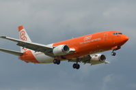 OE-IAG @ EBLG - TNT 737-400 FINAL - by fink123