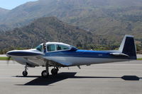 N4417K @ SZP - 1948 Ryan NAVION, Continental E-185 is listed 205 Hp, taxi back after landing Rwy 22 - by Doug Robertson