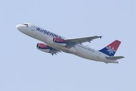 YU-APG @ LFPG - Airbus A320-232, Take off rwy 08L, Roissy Charles De Gaulle airport (LFPG-CDG) - by Yves-Q