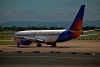 G-GDFF @ EGCC - taxing in to its gate/stand after landing on 23R @ egcc uk. - by andysantini