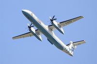 G-KKEV @ LFPG - De Havilland Canada DHC-8-402Q Dash 8, Take off Rwy 27L, Roissy Charles De Gaulle Airport (LFPG-CDG) - by Yves-Q