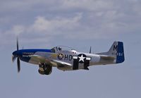 N5427V @ KOSH - F-51D taking to the air at Airventure - by Eric Olsen