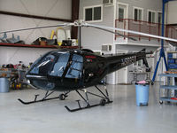N5695A @ KVCB - Locally-based 1980 Enstrom 280C in open hangar @ Nut Tree Airport, Vacaville, CA - by Steve Nation