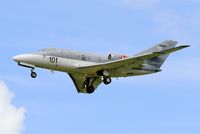 M101 @ LFRJ - Dassault Falcon 10 MER, Short approach rwy 26, Landivisiau Naval Air Base (LFRJ) - by Yves-Q