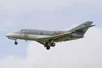 32 @ LFRJ - Dassault Falcon 10 MER, Short approach rwy 26, Landivisiau Naval Air Base (LFRJ) - by Yves-Q