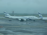 4X-ELC @ JFK - El Al Boeing 747-400 - by Christian Maurer