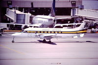 N37YV @ PHX - Phoenix Skyharbor Airport- June 1998 - by Gerald A. McMasters