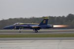 163442 @ KJAX - FA-18C Hornet 163442 CN 0645 from Blue Angels Demo Team NAS Pensacola, FL - by Dariusz Jezewski  FotoDJ.com