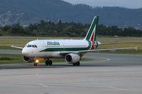 EI-IMP @ LOWG - Alitalia A319-100 @GRZ (F1-charter to Bologna)