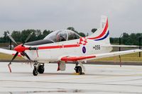 056 @ LFSI - Pilatus PC-9M, Croatian Air Force aerobatic team, Flight line, St Dizier-Robinson Air Base 113 (LFSI) Open day 2017 - by Yves-Q