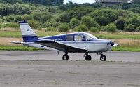 G-AXIR @ EGFH - Visiting Cherokee operated by Horizon Flight Training. - by Roger Winser
