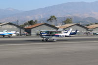 N75516 @ SZP - 1976 Cessna 172N SKYHAWK II, Lycoming O-320-H2AD 160 HP, landing roll Rwy 22 - by Doug Robertson