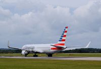 N392AN @ EGCC - At Manchester - by Guitarist