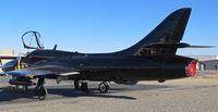 N81827 @ KBOI - Parked on the south GA ramp. It is a Hawker Hunter!!