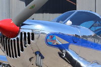 N3378K @ SZP - 1946 Globe GC-1B SWIFT, Continental O-300A 145 Hp 6 cylinder, Swift logo closeup - by Doug Robertson