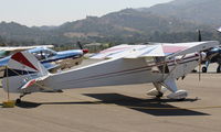 N6588C @ SZP - 1992 McCain SWICK-CLIP-T (aerobatic-modified Taylorcraft) Lycoming O-235 120 Hp, clipped-wings Experimental class. See in-flight with smoke photo, others also. - by Doug Robertson