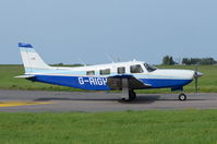 G-RIGH @ EGSH - Departing from Norwich. - by Graham Reeve
