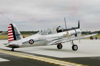 N93 @ LFSI - Convair BT-13A, Taxiing to holding point rwy 29, St Dizier-Robinson Air Base 113 (LFSI) Open day 2017 - by Yves-Q