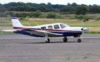 G-BKMT @ EGFH - Resident Saratoga SPII. - by Roger Winser