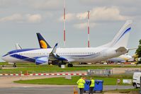 N737M @ EGSH - Fresh out of paint shop with all the clutter. - by keithnewsome