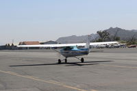 N704JH @ SZP - 1976 Cessna 150M, Continental O-200 100 Hp, taxi back - by Doug Robertson