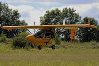 G-BZEZ @ EGHP - G BZEZ landing on 03 at Popham - by dave226688