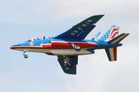 E113 @ LFBD - Dassault-Dornier Alpha Jet E (F-TETD), Athos 04 of Patrouille de France 2017, Bordeaux-Mérignac Air Base 106 (LFBD-BOD) Open day 2017 - by Yves-Q