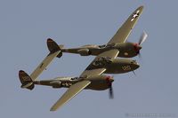 N38TF @ KCNO - Lockheed P-38L Lightning Thoughts of Midnite  C/N 44-53095, NL38TF