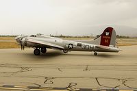 N5017N @ KCNO - Boeing B-17G Flying Fortress Aluminium Overcast  C/N 8649, N5017N