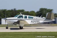 N2105L @ KOSH - Beech V35B Bonanza  C/N D-9912, N2105L - by Dariusz Jezewski www.FotoDj.com
