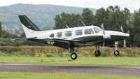 N3544M @ EGCW - Arriving at Welshpool.
