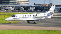 G-EYUP @ EGCC - Arriving at Ocean Sky stand, at Manchester UK. - by BRIAN NICHOLAS