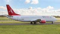 EC-LNC @ EGCC - Alba Star departing Manchester. - by BRIAN NICHOLAS