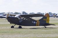 N2745C @ KOSH - Stinson L-5E Sentinel Pattons Pup  C/N 44-18025, N2745C