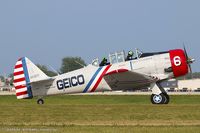 N62382 @ KOSH - North American SNJ-2 Texan C/N 2039 - Geico Skytypers, N62382 - by Dariusz Jezewski www.FotoDj.com