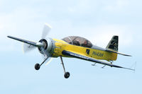 PH-KAH @ EHOW - Barefootpilot Stephen van Dijck in his Su-29 during a display at Oostwold airfield, teh netherlands - by Van Propeller