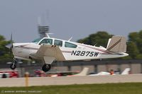 N2875W @ KOSH - Beech V35B Bonanza  C/N D-9508, N2875W - by Dariusz Jezewski www.FotoDj.com