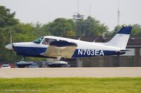 N703EA @ KOSH - Piper PA-28-180 Cherokee  C/N 28-7405036, N703EA - by Dariusz Jezewski www.FotoDj.com