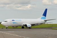 OO-TNQ @ EGSH - Towed from spray shop in different ASL Airlines colour scheme. - by keithnewsome