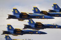 163754 @ KOQU - F/A-18C Hornet 163754 C/N 0817 from Blue Angels Demo Team  NAS Pensacola, FL