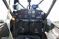 N6430C @ KRDG - Cockpit of Stinson L-5 Sentinel  C/N 1813, N6430C