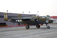 N9456Z @ KYIP - North American TB-25N Mitchell Briefing Time  C/N 44-29939 - Mid Atlantic Air Museum, N9456Z