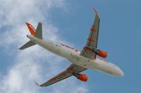 G-EZOF @ LFBD - Airbus A320-214, Take off rwy 05, Bordeaux-Mérignac airport (LFBD-BOD) - by Yves-Q