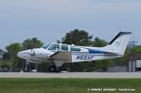 N55VF @ KOSH - Beech 95-B55 Baron (T42A)  C/N TC-2132, N55VF - by Dariusz Jezewski www.FotoDj.com